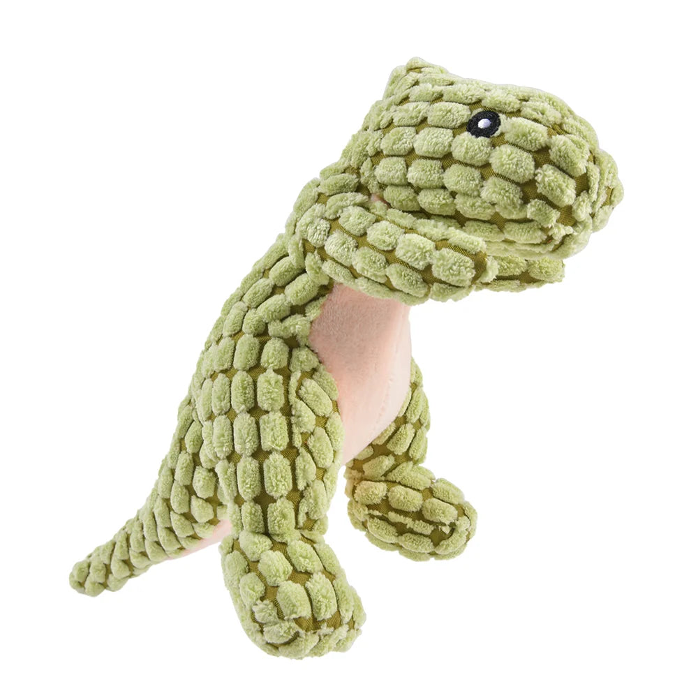 Cats and Dogs Pet Plush Dinosaur Toys Interactive Dog Chew Toys Plush Stuffing Pet Supplies Dog Toys for Small Dogs by HARMONYA STORE