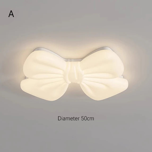 Creative Butterfly Knot Bedroom Led Ceiling Chandelier Modern Children's Room Lamp Home Decorate Living Room Dining Lamp Fixture by HARMONYA STORE
