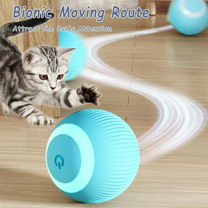 Smart Dog Toys Ball Electronic Interactive Pet Toy Moving Ball USB Automatic Moving Bouncing for Puppy Birthday gift Cat Product by HARMONYA STORE