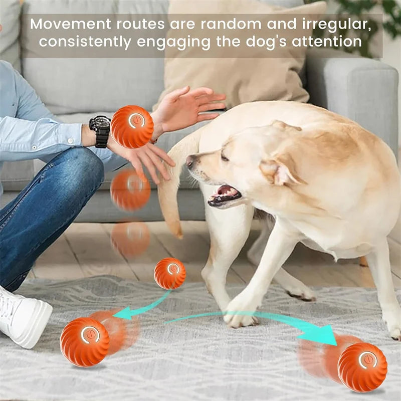 Smart Dog Toys Ball Electronic Interactive Pet Toy Moving Ball USB Automatic Moving Bouncing for Puppy Birthday gift Cat Product by HARMONYA STORE