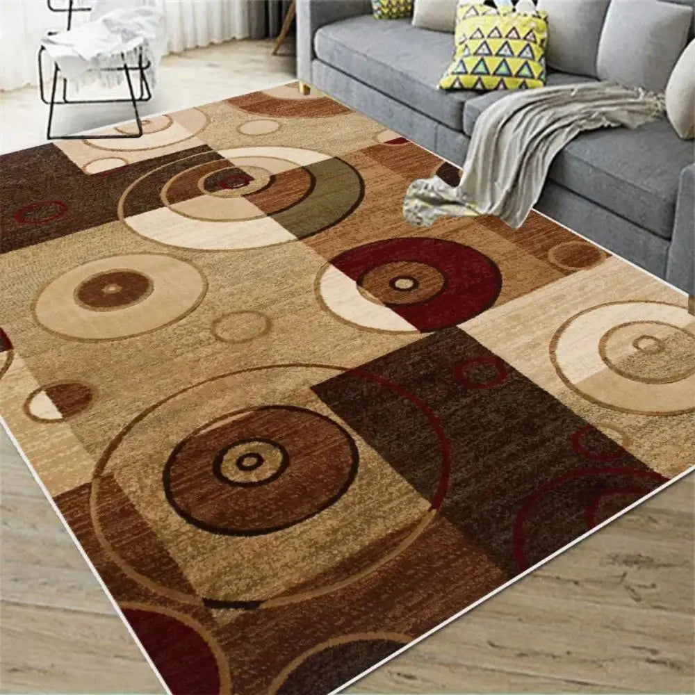 VIKAMA Nordic Abstract Carpet Living Room Bedroom Kitchen Dining Room Floor Mat Home Decor Geometric Large Area Floor Mat by HARMONYA STORE