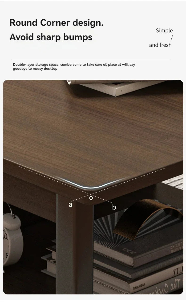 Modern minimalist coffee table, small apartment, living room, sofa, nearby balcony, tea table, rental room, rectangular tea tabl by HARMONYA STORE