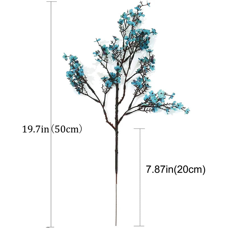 1/4pcs Artificial Flowers Cherry Blossoms Gypsophila Fake Plants DIY Wedding Bouquet Vases for Home Decor Faux Festival Branch by HARMONYA STORE