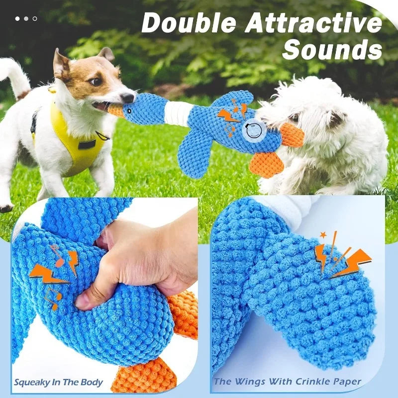 Cat Dog Toys for Aggressive Chewers Cats Dogs,Chew Squeak Toy Cats Dogs Interactive Plush Doll Pet Products by HARMONYA STORE