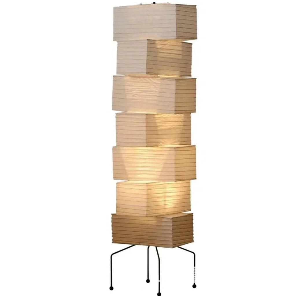 Japanese-style Noguchi Isamu Tea Room Rice Paper Floor Lamp Hotel Bedroom Study Home Decorate Surprised Style Design Table Lamps by HARMONYA STORE