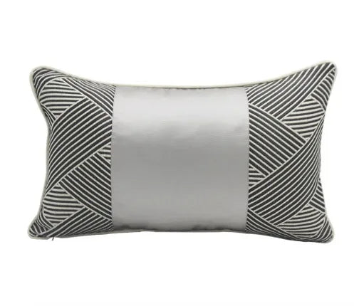 Gold Pillows Waist Cushion Case 30x50 Decorative Pillow Cover For Sofa Modern Luxury Elegant Art Throw Living Room Home Decorate by HARMONYA STORE