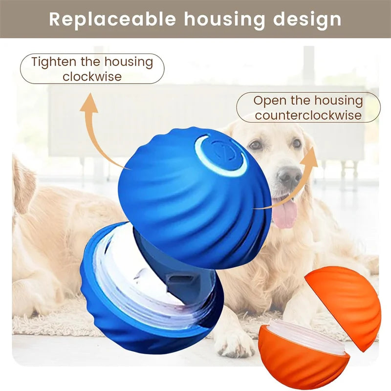 Smart Dog Toys Ball Electronic Interactive Pet Toy Moving Ball USB Automatic Moving Bouncing for Puppy Birthday gift Cat Product by HARMONYA STORE