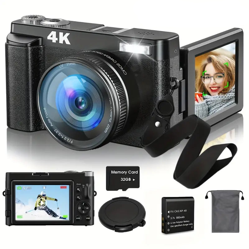 4K Digital Camera: Capture Every Detail in Stunning Clarity by CAN