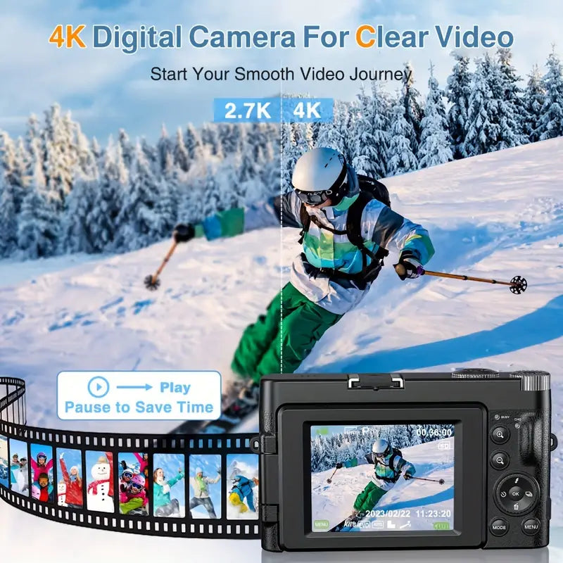 4K Digital Camera: Capture Every Detail in Stunning Clarity by CAN