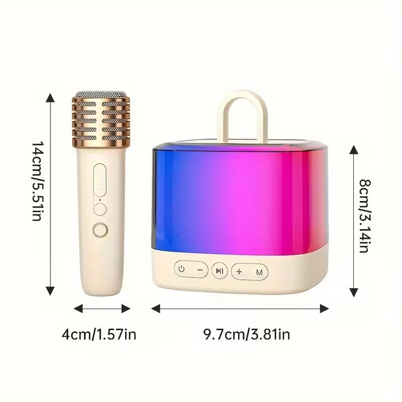 Mini Karaoke Machine with Wireless Microphones by CTN